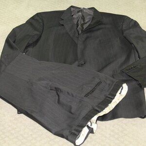 Coppley Tailored Suit Mens 51 W43XT Gray Pinstriped 100 Wool Casual Business